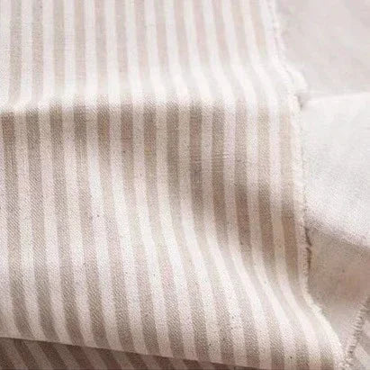 tissu lin rayures bleu rose rouge marron beige rustique simple champêtre sofa nappe