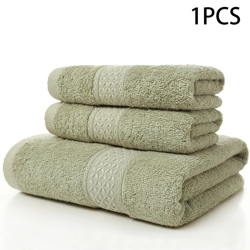 serviette bain coton pur douce absorbante grande taille adulte visage corps classique