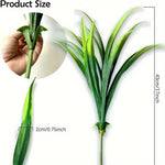 plantes artificielles herbes vertes feuilles pointues modernes extérieures intérieures résistantes uv exposées fêtes prénuptiales