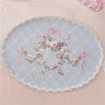 Accessoire cuisine set de table dentelle rose