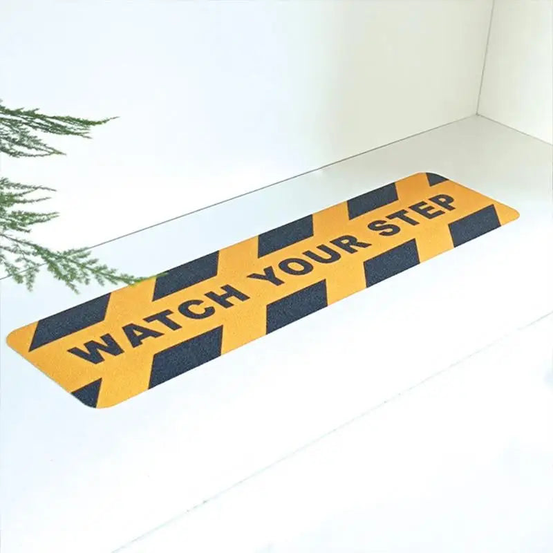 ruban signalisation jaune noir adhésif watch your step sécurité graphique 60cm 15cm