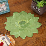serviettes table orange rose vert rouge moderne fleuries coton polyester variante blanc