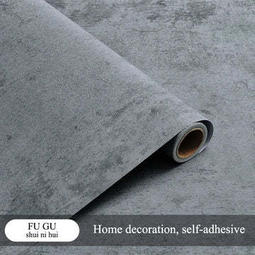 papier peint adhésif texture bois moderne gris clair beige géométrique résistant l'eau scellé sol