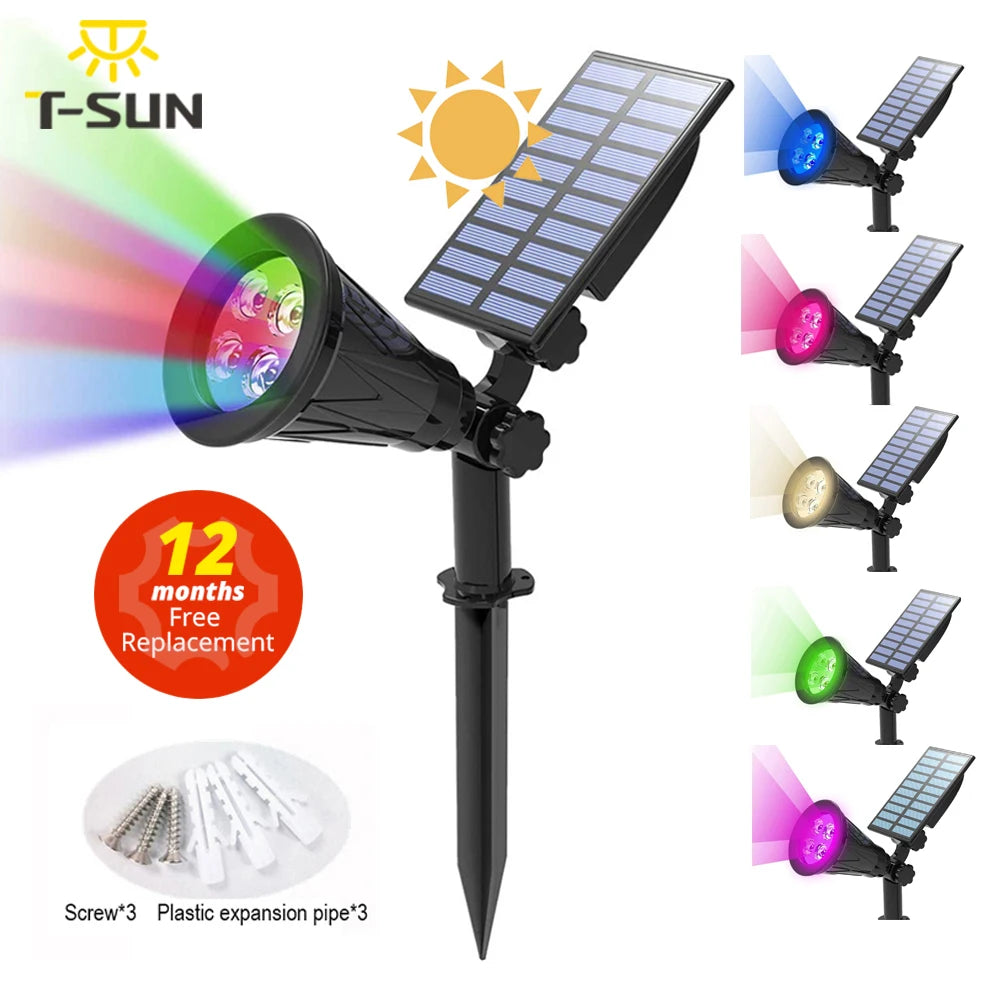 projecteur solaire ip65 led éclairage extérieur moderne certifié rohs cem autoinstallationurgence