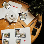 cadre photo magnétique transparent moderne minimaliste rectangle simple couleur bleu rose vert orange violet
