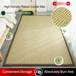 tapis solide rectangle fibre bambou couleur beige bordure marron moderne minimaliste lavage main