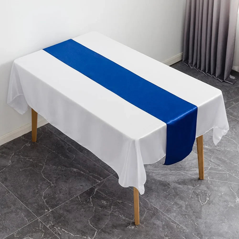 table chemin rouge bleu roi jaune doré gris moderne uni opaquement