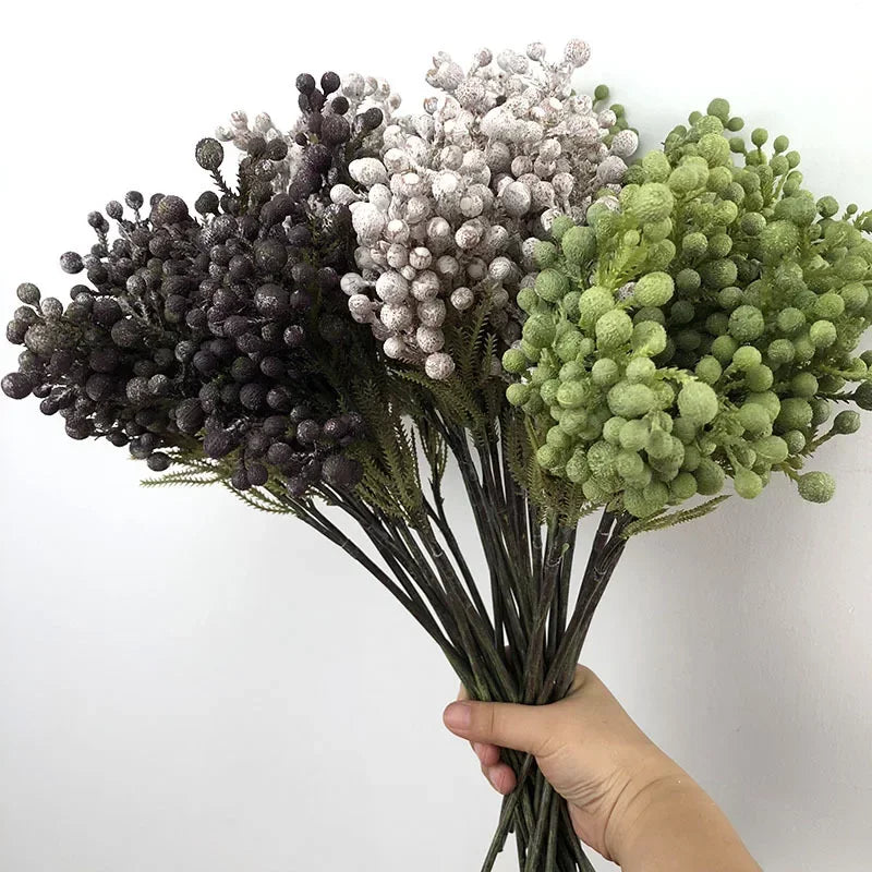 bouquet artificiel violet gris vert blanc extérieur naturel brillant plastique exposéextérieur