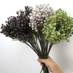 bouquet artificiel violet gris vert blanc extérieur naturel brillant plastique exposéextérieur