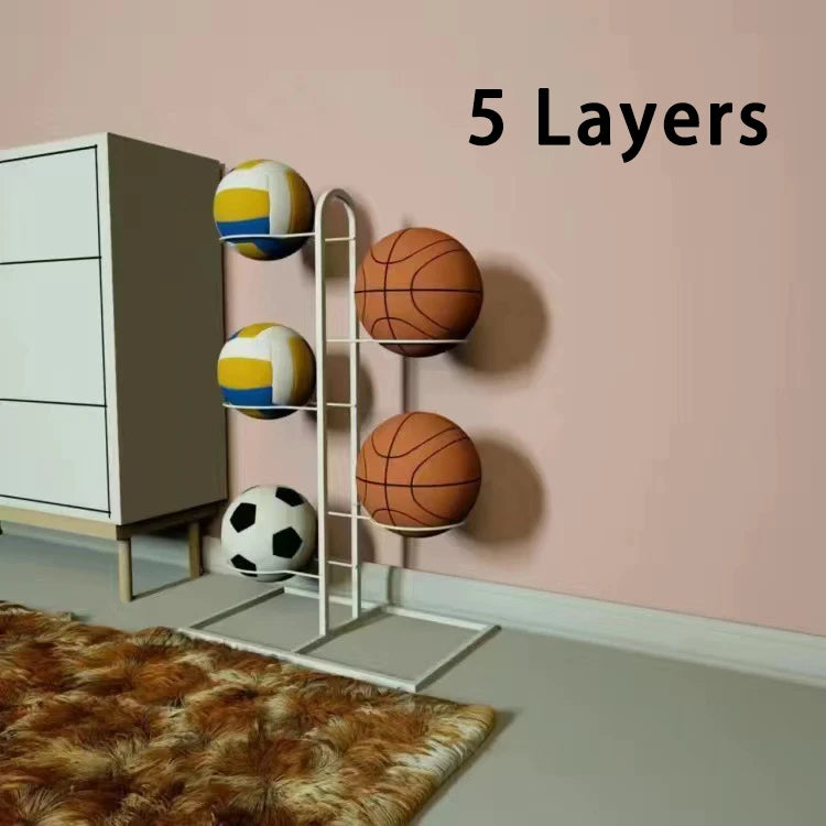 support balles sportives moderne noir blanc motifs basketball football volley ball métal acier carbone