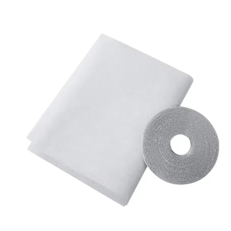 rideau fenêtre anti moustiques transparent maille fine traitement insecticide pliable adhésif moderne durable polyester