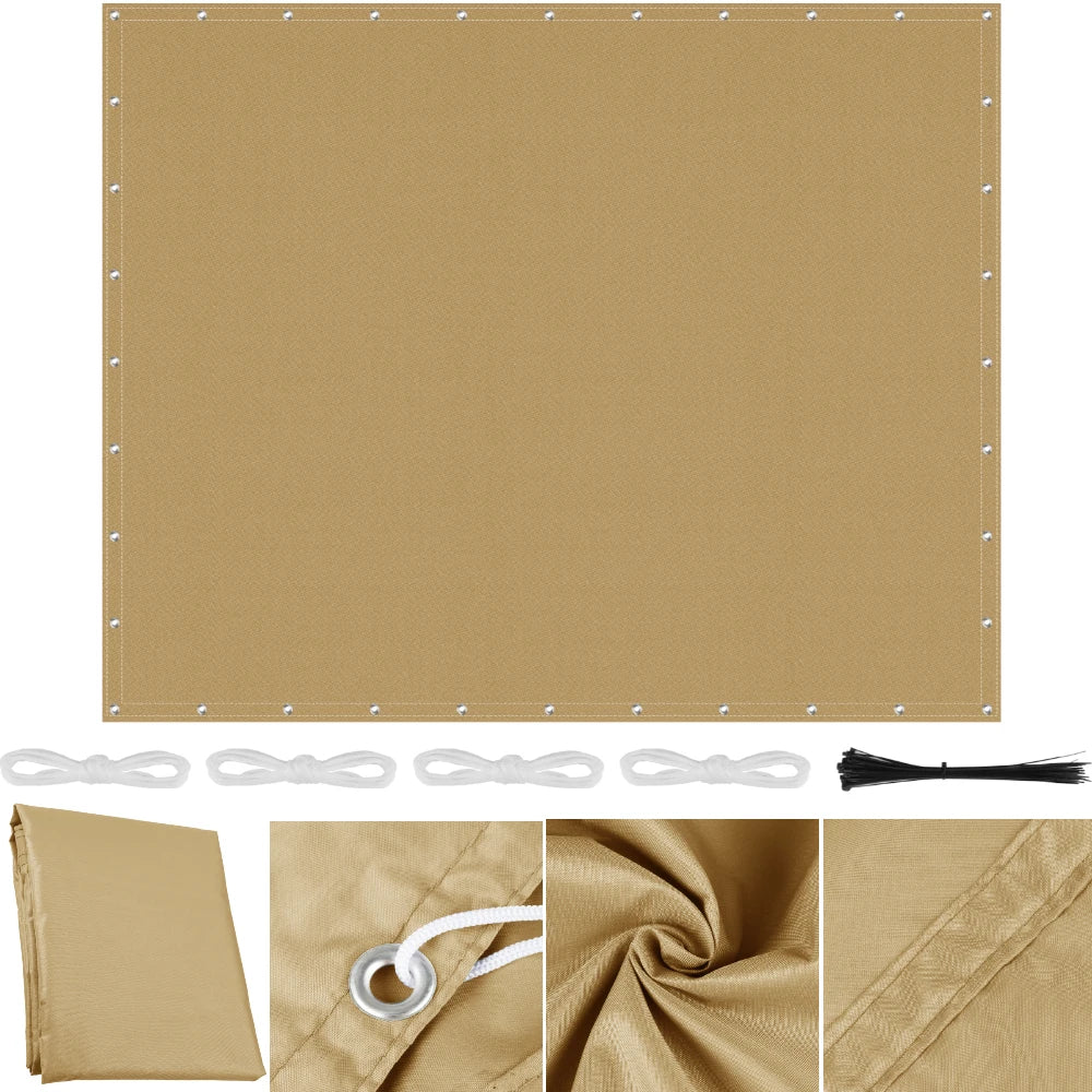 voile soleil beige uni moderne résistante l'eau 2m 2m 2m 3m 3m 3m 4m