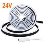 ruban led flexible noir blanc 120 led rayures concentriques moderne éclairage intérieur chambre cuisine