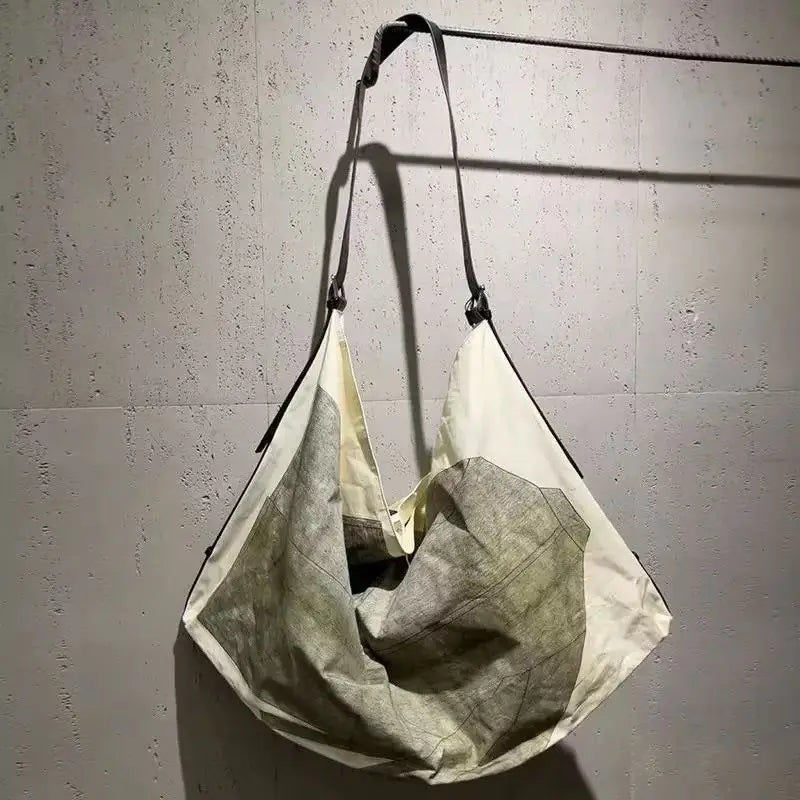 sac rangement polyester zippé main contemporain beige gris clair amovible respectueux environnement