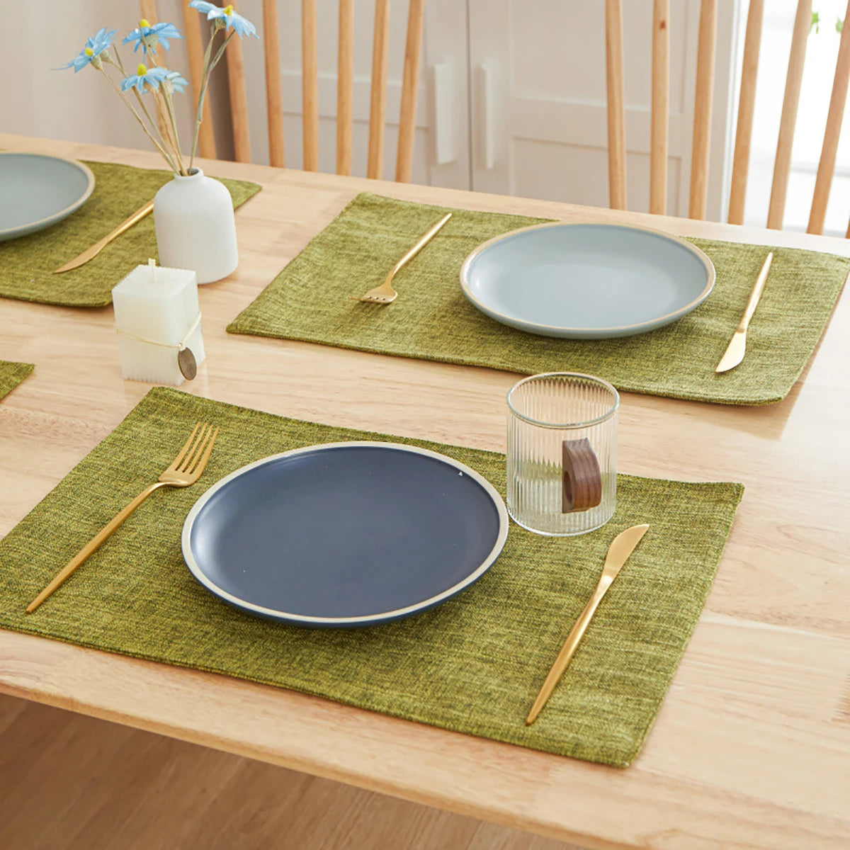 tapis table rectangle lin respectueux environnement isolation thermique facile nettoyage hygiène