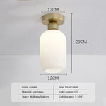 plafonnier moderne minimaliste doré blanc striations verticales opaque lumiere led chambre salon
