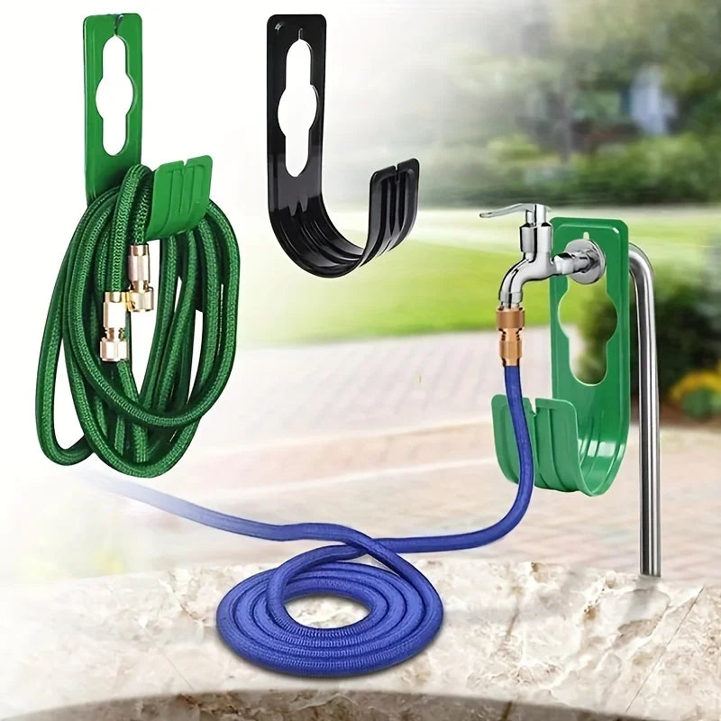 support tuyau arrosage extensible mur vert noir bronze utilitaireextérieur fixetrangle