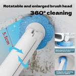brosse wc jetable tête remplaçable kit outil nettoyage moderne pratique blanc bleu violet jaune