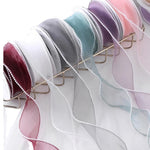 rubans décoratifs organza bleu clair rose violet vert blanc rubans pliés nœuds mariage fiançailles