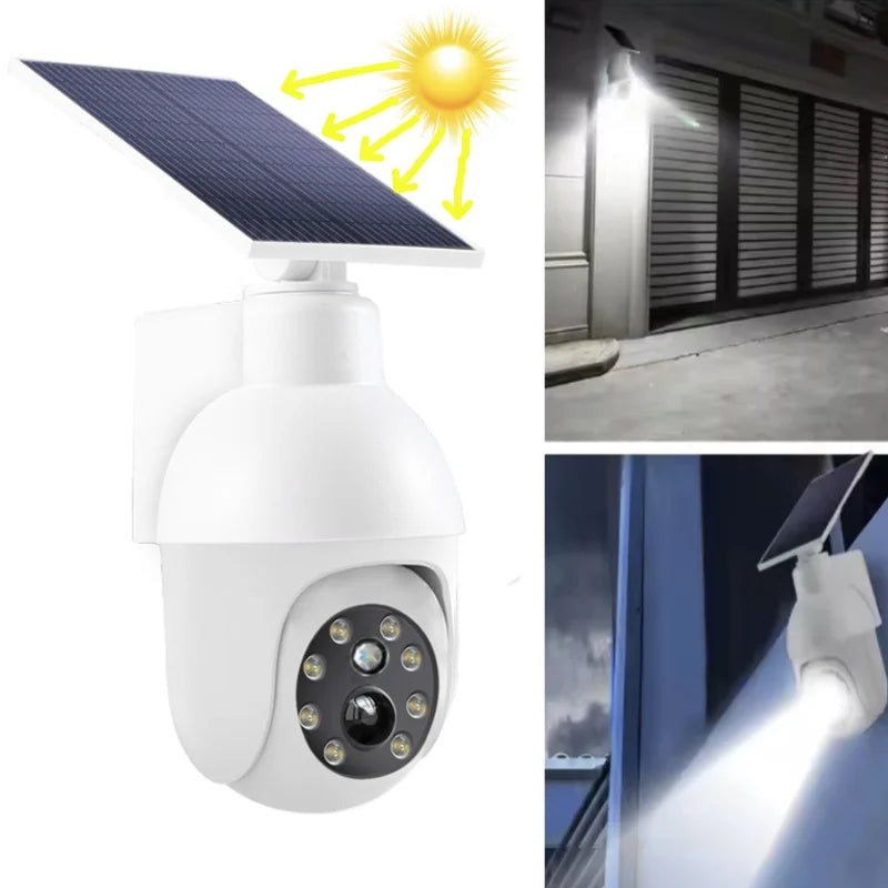 caméra solaire led blanc moderne fixation panneau solaire lampe interrupteur arrière dispositivo induction