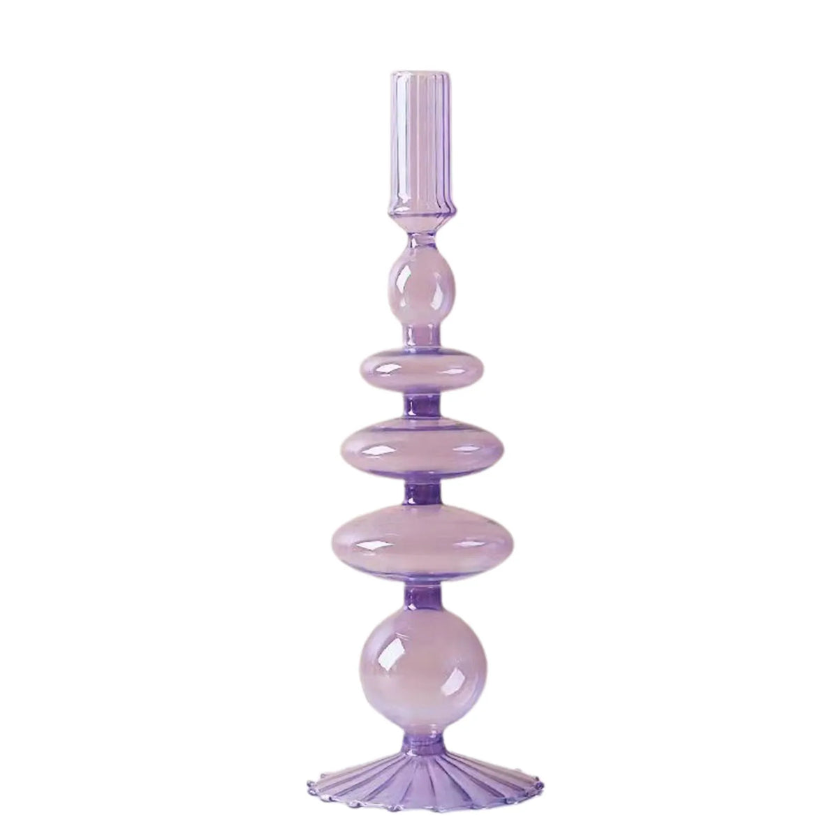 bougeoir moderne transparent bleu vert rose marron intérieur décoration maison élégant