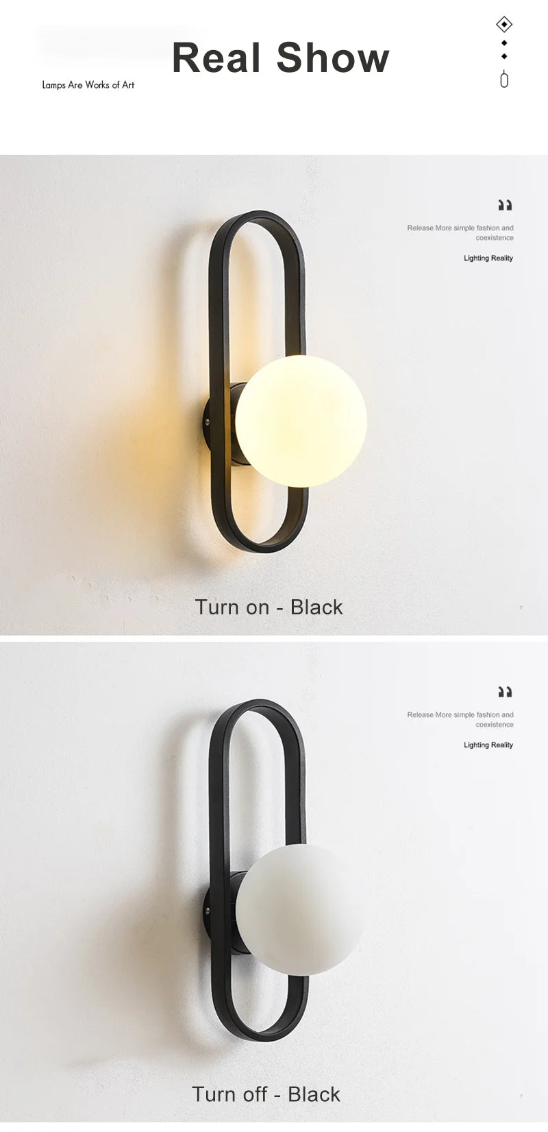 appliques murales modernes verre métal chambre coucher éclairage led minimaliste
