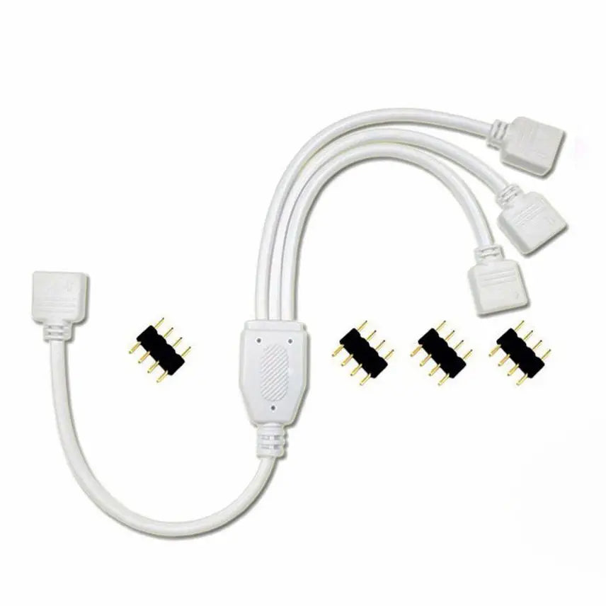 connecteur câble led rgb noir 24v 3528 3014 5050 5730 cee ans