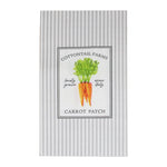 serviettes jetables rayées carottes gris clair blanc classiques restaurants fêtes decoration clips métalliques maison