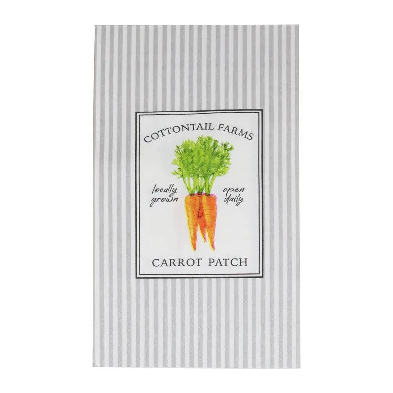 serviettes jetables rayées carottes gris clair blanc classiques restaurants fêtes decoration clips métalliques maison