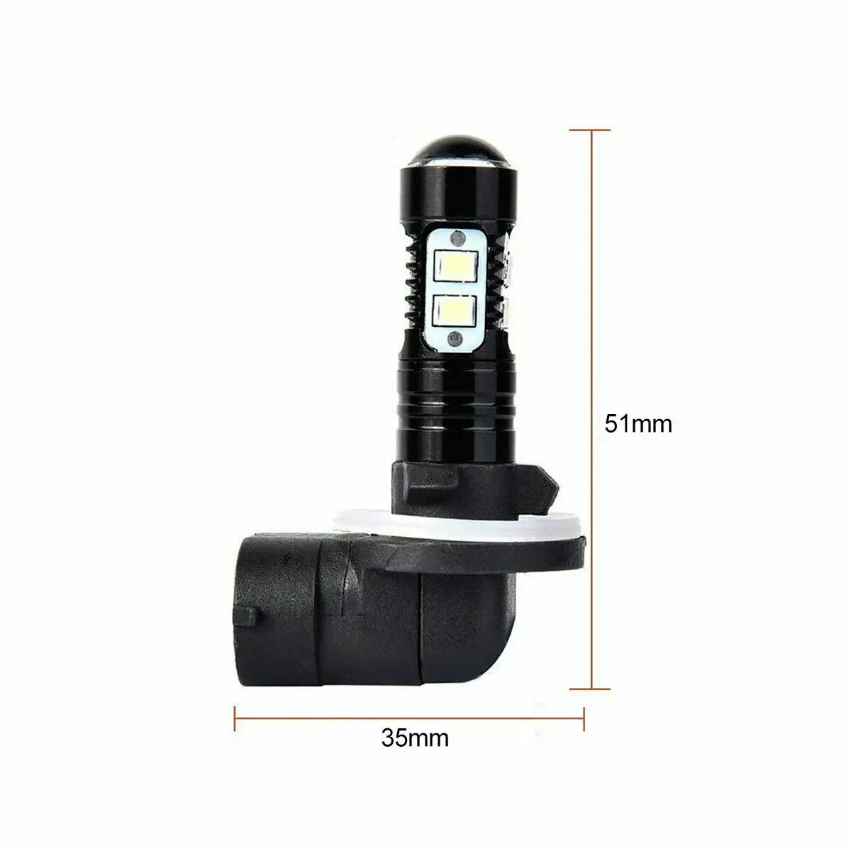 ampoules led 12000lm h8 h16 6000k 12v 24v blanc noires modernes vtt voiture camion