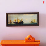 cadre mural classique peintures nuit étoilée mona lisa fleurs bateaux