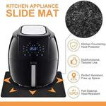 tapis protection cuisine noir feutre antislip résistance chaleur moderne 44x30cm multifonction easy move