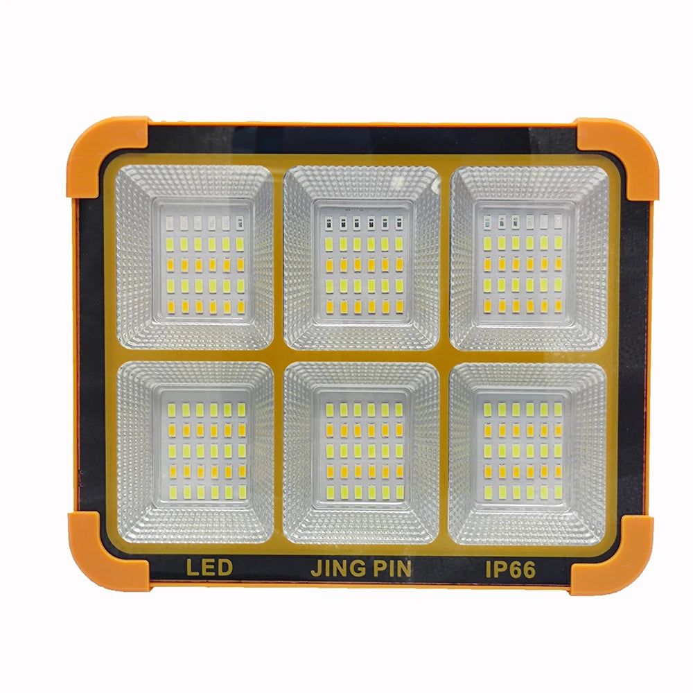 lampe solaire portative orange moderne recharge solaire usb poignée aimant emergency light camping
