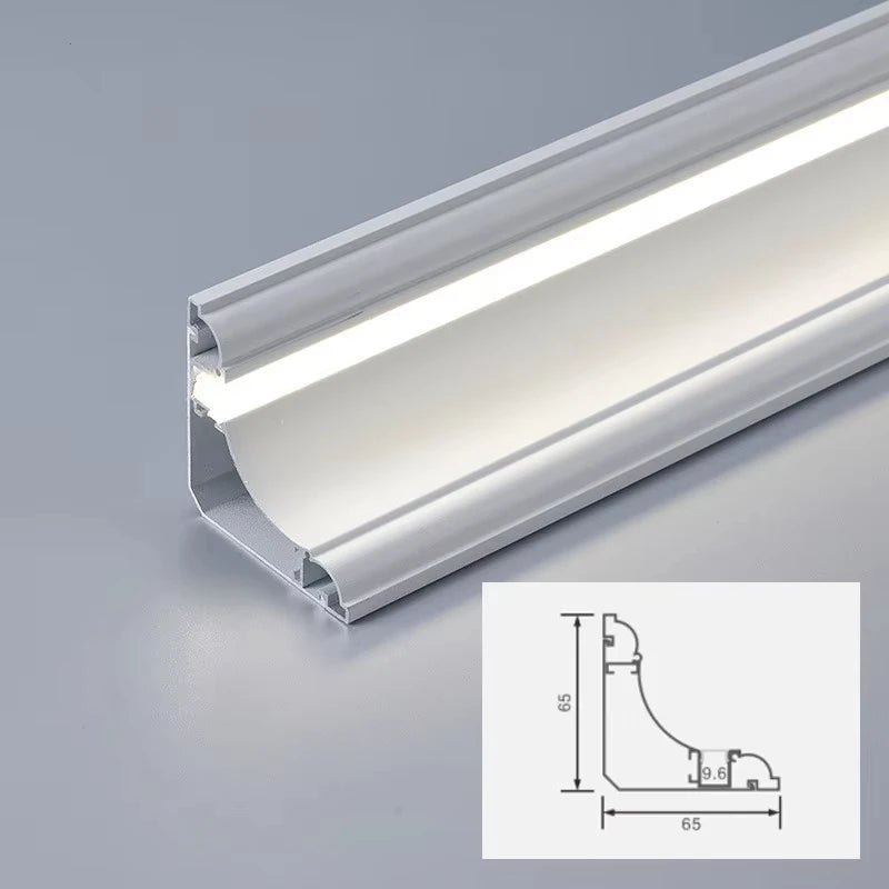 bande lumineuse led moderne blanc opacité vis aluminium 12v 3wintérieur