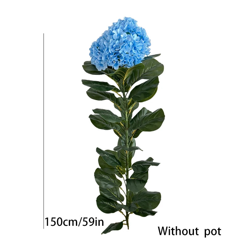 plante artificielle hortensia blanc vert moderne pot décoration intérieure réaliste
