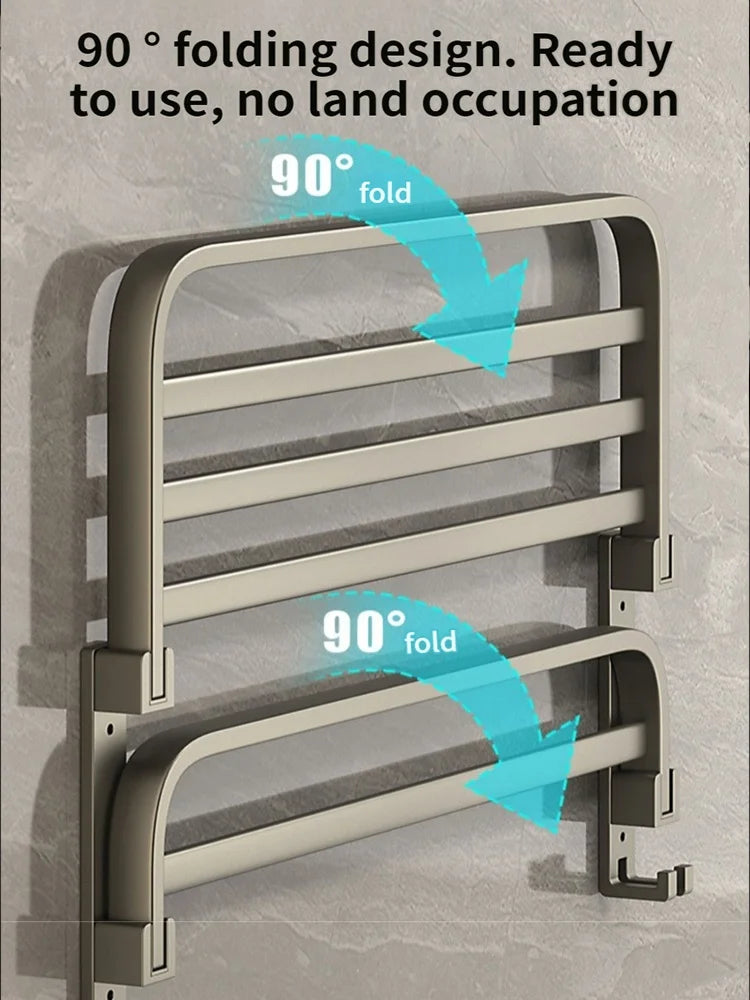 porte serviettes mural aluminium gris moderne serviettes coton brosse dents brosse toilette fixations vis