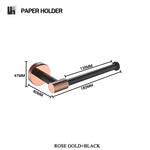 accessoires salle bain moderne porte serviettes noir cuivre doré fixations murales minimalistes