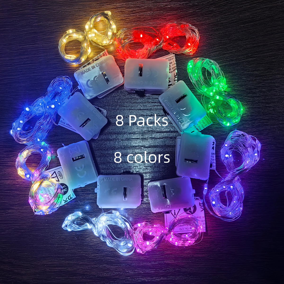 guirlande lumineuse led multicolore blanc vert bleu rose violet adhésive moderne
