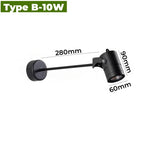 Spot mur extérieur moderne led noir hydrofuge 10w 15w 20w 85265v