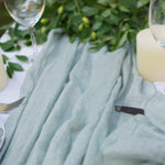 serviettes table vert olive rose bleu clair gris texture lin naturelle classique maison wedding