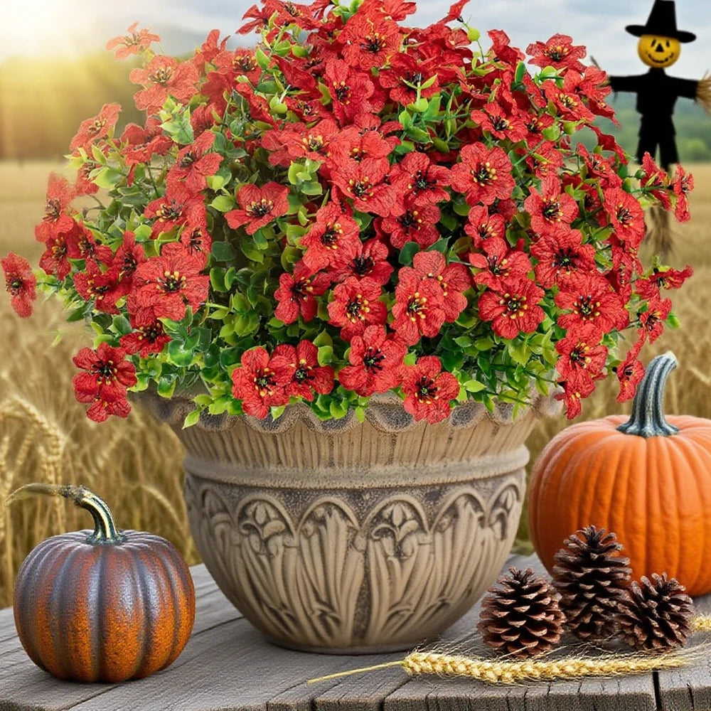 plantes artificielles fleurs vertes rouge decoration exterieure intérieure mariage valentin erotique herbe classique erotique