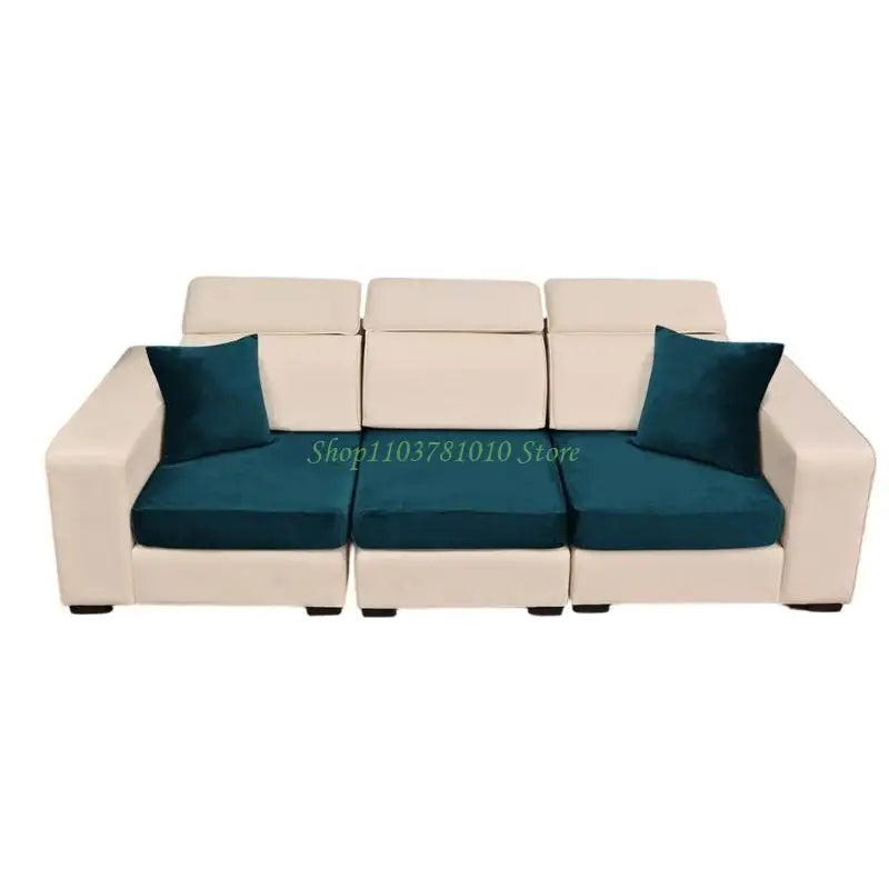 housses canapé velours 100% polyestère vert olive gris bleu marine marron moderne printemps été