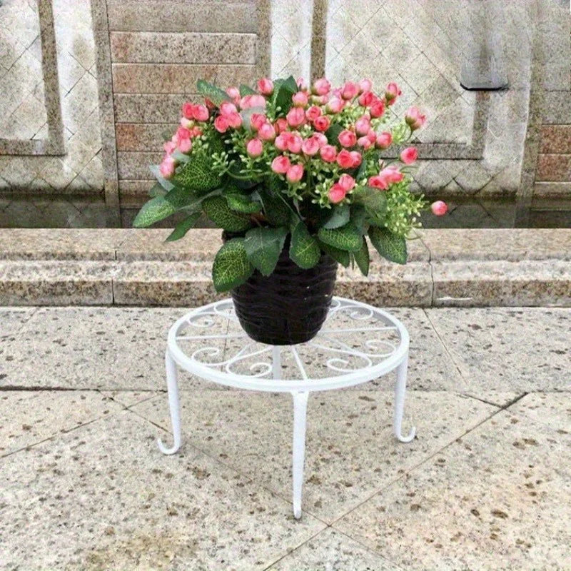 support plante métal blanc noir floral moderne élégant grille dimensions
