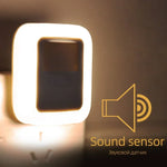 lampe nuit capteur mouvement auto on off adhésif moderne minimaliste blanc opaques