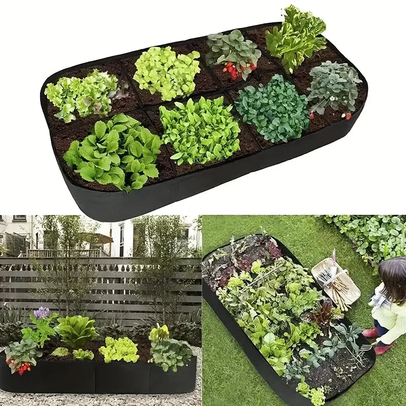 Bac culture multi compartiments texturé jardinage plante tomate herbe verte rouge moderne