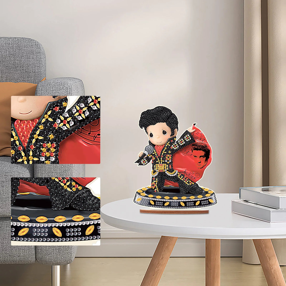 peinture diamant figurine dessins animés strass pinceau colle plateau sac diamants