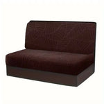 coussins canapé coton jacquard feuilles stylisées moderne gris clair marron foncé beige clair printemps