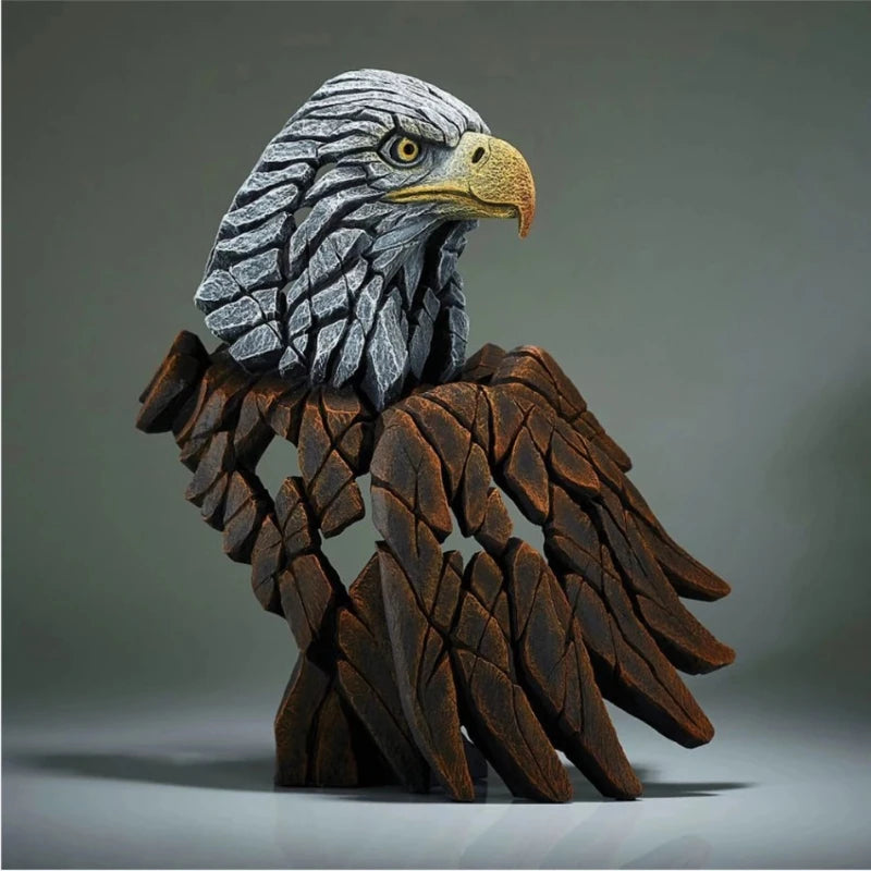 décoration intérieure sculpture animaux réaliste résine noir gris verte marine chambre salon