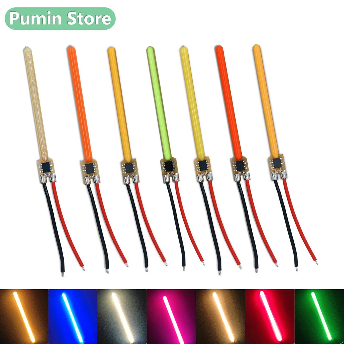 tube led orange jaune vert rouge blanc chaud bleu rose moderne adhésif connecteur électrique
