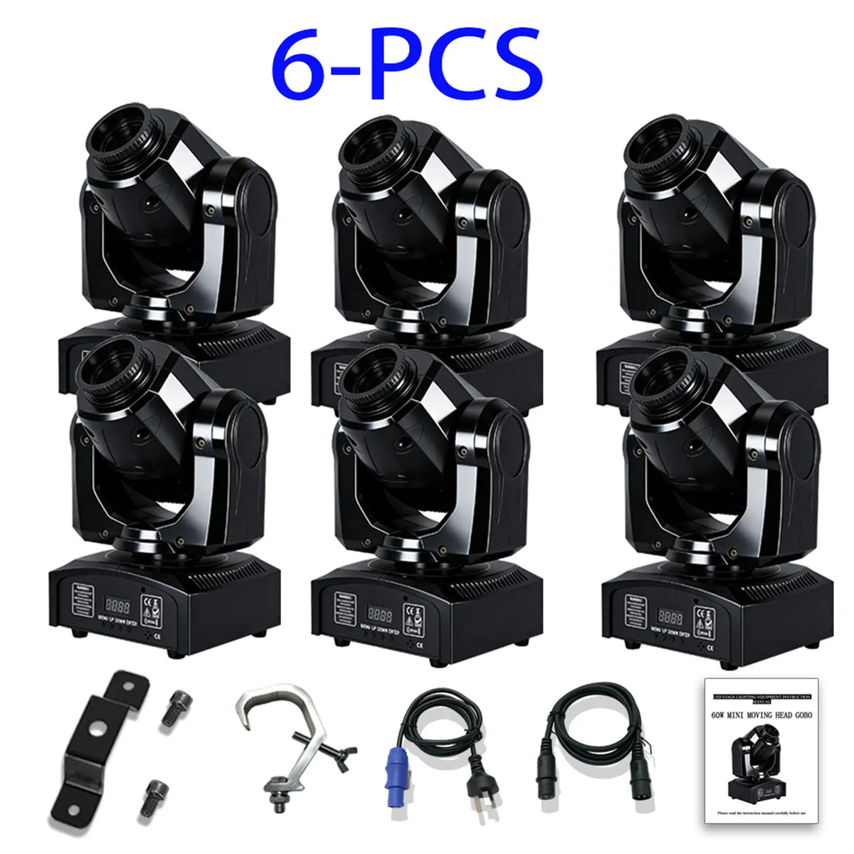 projecteur led moving head rgbw modes couleurs discothèque scène événement métal noir
